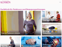Tablet Screenshot of parkinsonklinik.org